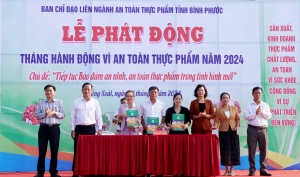 Doanh nghiệp của tỉnh Bình Phước ký cam kết hành động vì an toàn thực phẩm